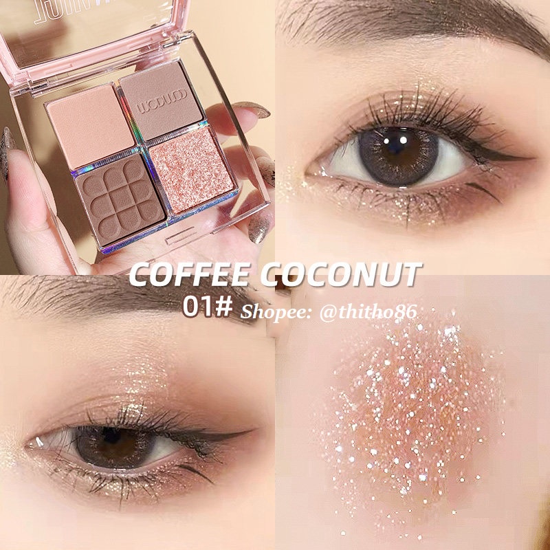 Bảng Phấn Mắt 4 Ô Nhũ Lì WODWOD Nice Eyeshadow Palette W874