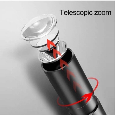Đèn pin cầm tay mini 3 chế độ ánh sáng có thể sạc lại tiện lợi