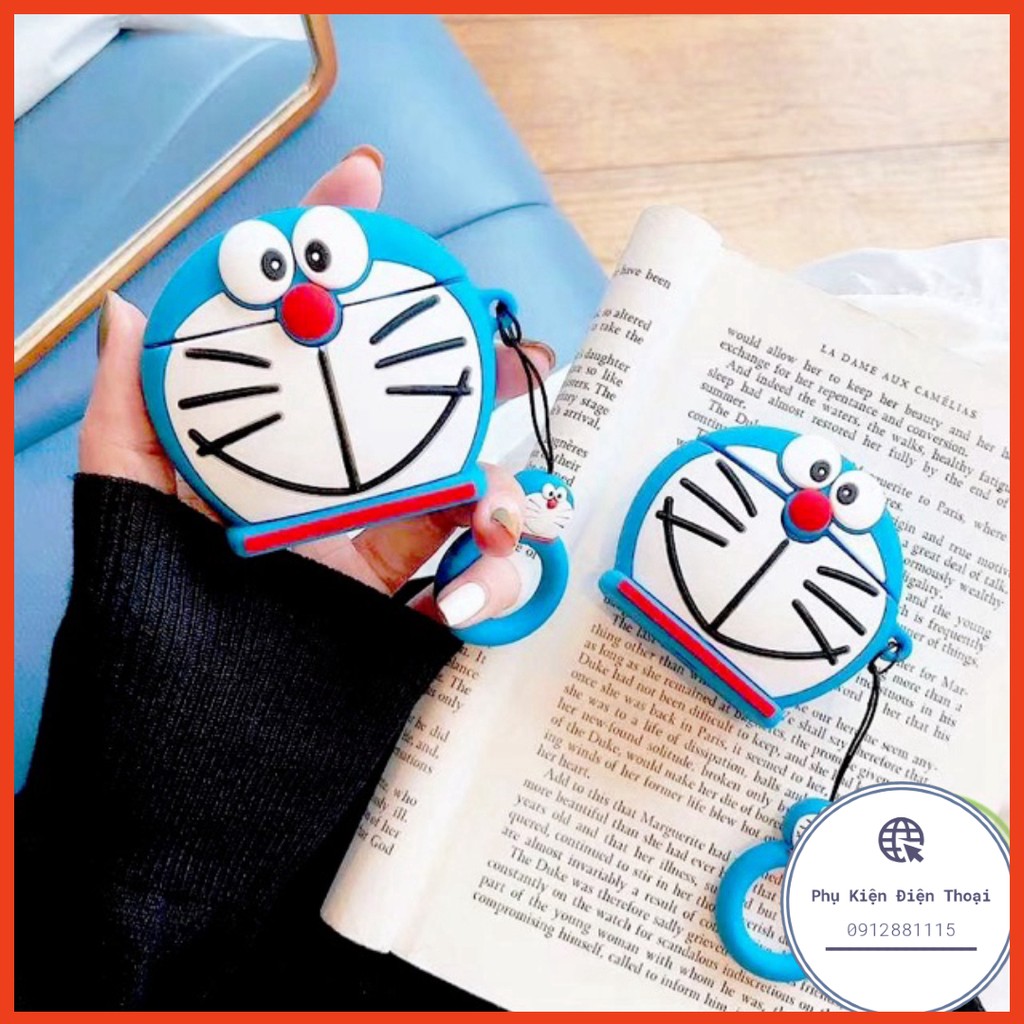 ☘️Tặng kèm móc treo☘️ Case bao Airpods 1 2 Doraemon đựng tai nghe không dây Airpod ⚡Phụ Kiện Điện Thoại⚡️