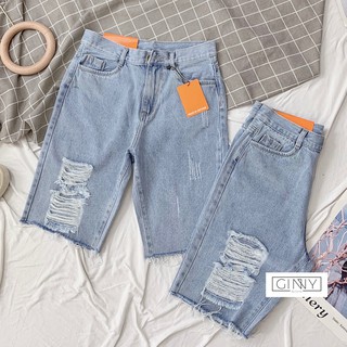 Quần Short Jean Nữ TH-01 | Jean Rách Cá Tính | Street Style | GINNY OFFICAL