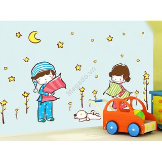 Decal bé ngủ ngon B089