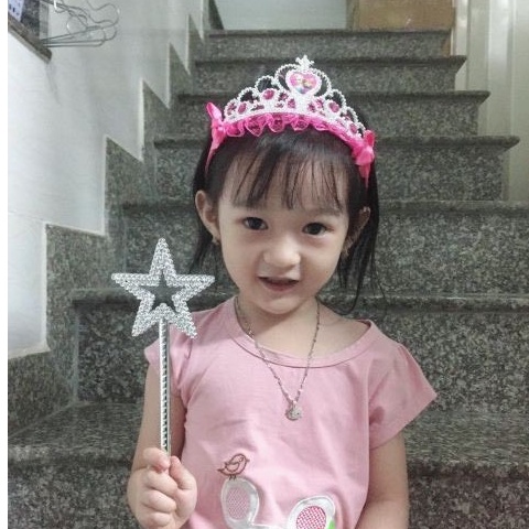 Vương Miện Elsa, Anna, Cài Tóc Hình Công Chúa Cho Bé Dễ Thương, Chất Đẹp Đính Đá