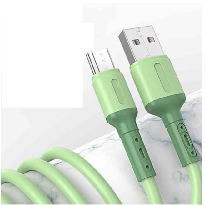 Dây Cáp Sạc Nhanh Usb Type C Bằng Silicon Cho Samsung Xiaomi Huawei Apple Iphone Vivo Oppo