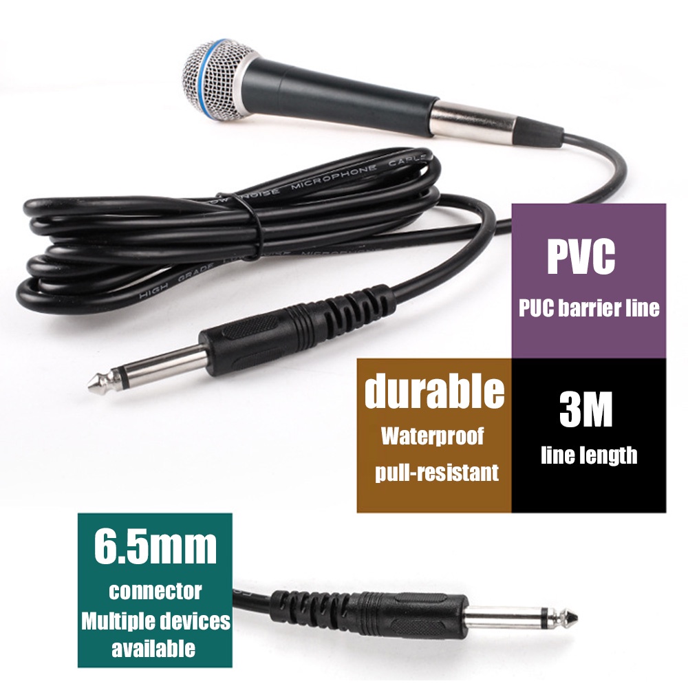 Micro Chuyên Nghiệp Có Dây Kim Loại 6.5mm Kết Nối Máy Tính