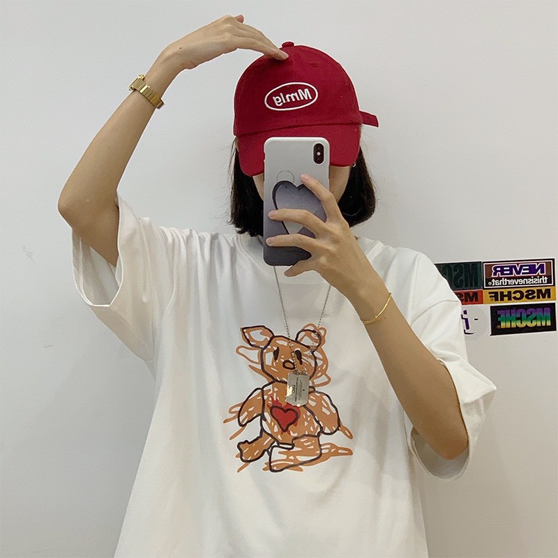 Áo thun tay lỡ form rộng unisex Neko.sg ATL244