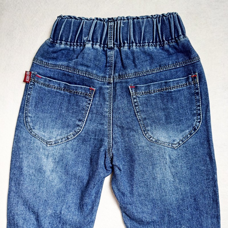 Quần Jeans dài cho bé gái, thêu hình Mickey, hàng cao cấp mềm mát