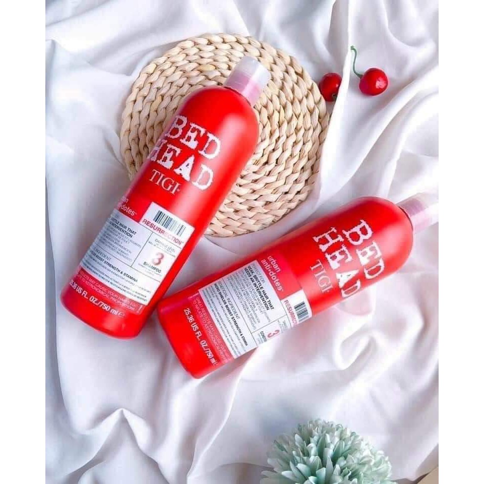 Cặp gội xả Tigi Bed Head đỏ, tím 750ml/chai