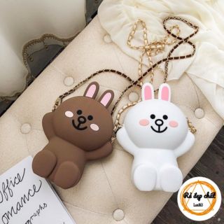 Túi xách đeo chéo nữ đẹp Rabit +2 dây đeo