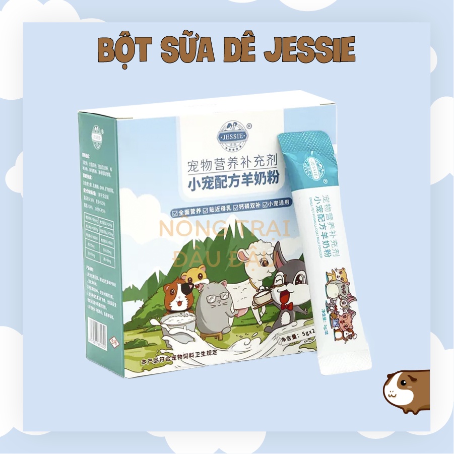 Bột Sữa Dê Cho Thỏ, Bọ Ú, Chinchilla, Hamster, Sóc Hiệu Jessie