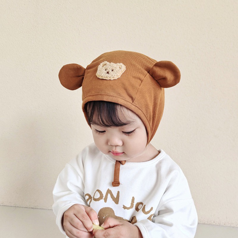 Mũ Len Tai Gấu Hoạt Hình Dễ Thương Cho Bé