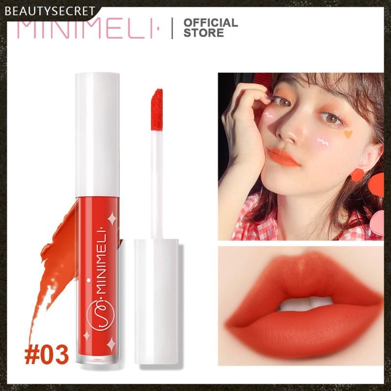 (Hàng Mới Về) Son Kem Minimeli Tông Nhung Lì Dưỡng Ẩm Chống Dính Cốc Không Phai