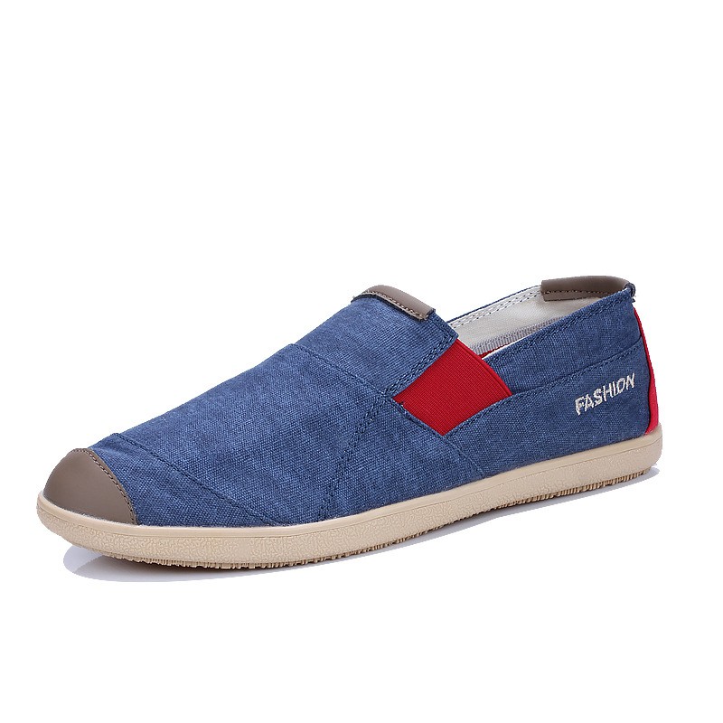 Slip on nam - Giày lười vải phong cách Anh Quốc - 3 màu nâu/(vàng), ghi/(xanh) và xanh/(đỏ) - Mã SP 189 | BigBuy360 - bigbuy360.vn