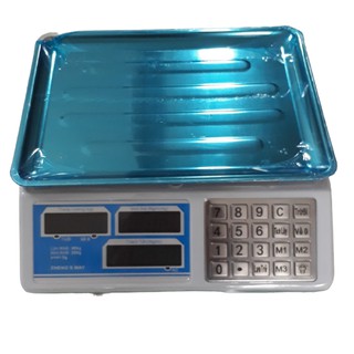 [BH12T] Cân Tính Tiền Điện Tử Bán Hàng Siêu Thị, Hoa Quả,TIẾNG VIỆT 40Kg/200g Nút Nhôm Thép Không Gỉ-goldsu