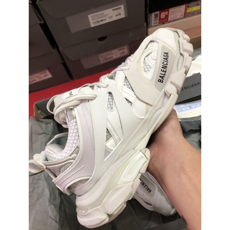 [Ảnh thật + full phụ kiện] Giày BALEN TRACK 3.0 trắng cao cấp