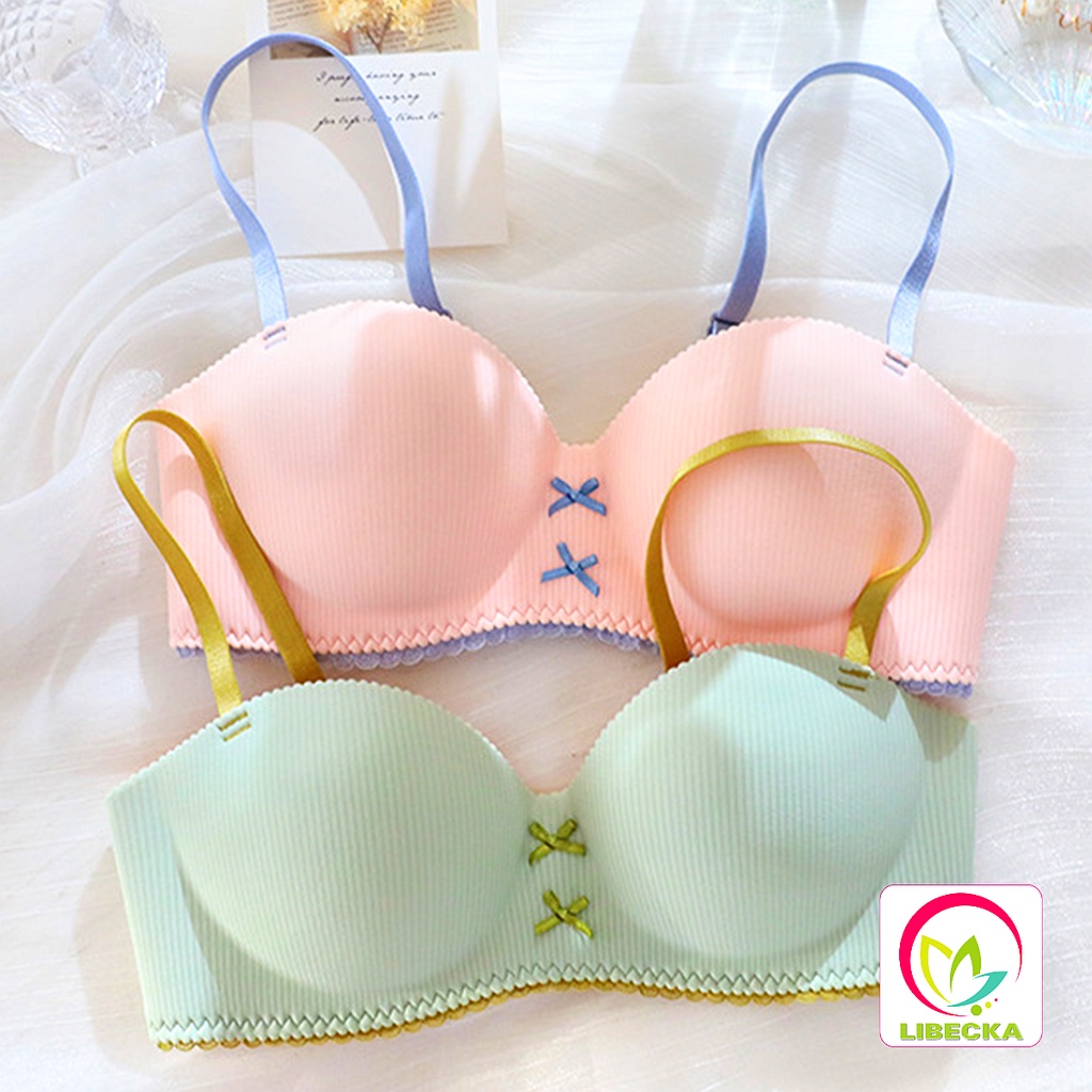 Áo lót ngực nữ Cup ngang đẹp dễ thương su đúc không gọng mút mỏng nâng ngực tạo khe Sexy gợi cảm quyến rũ LIBECKA AL61