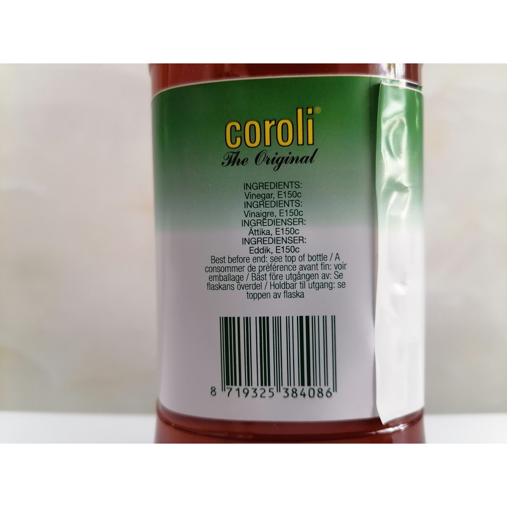 [1 Lít] Giấm ĐỎ [Netherlands] COROLI Red Vinegar (tgc-hk)