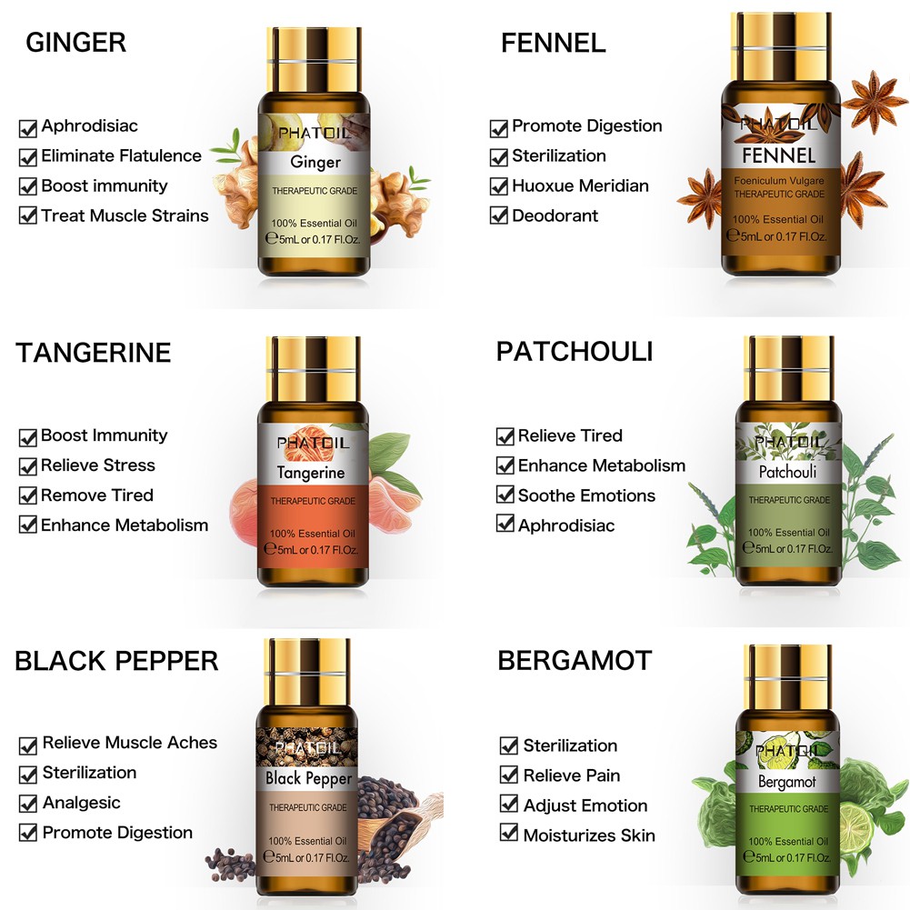 Tinh dầu gừng có hương thơm dung tích 5ml