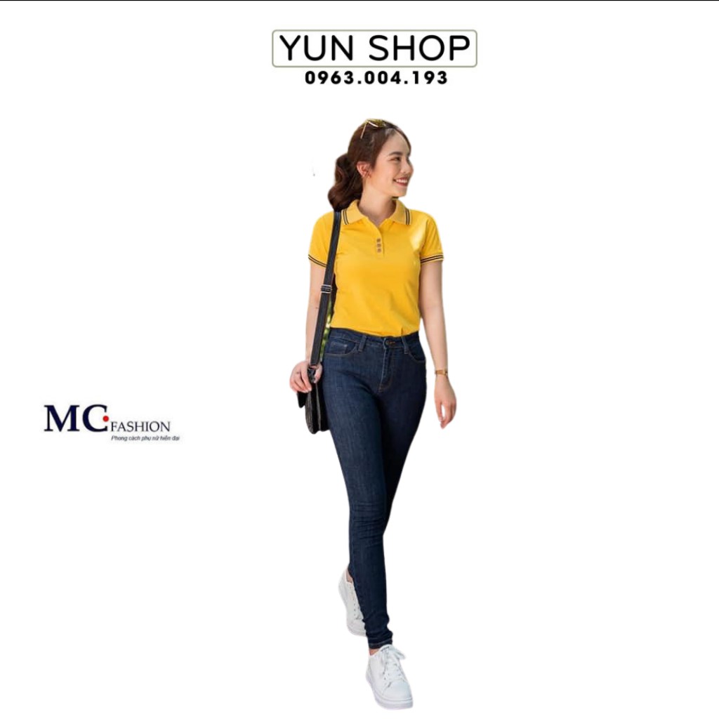 Áo Phông Nữ Có Cổ - MC Fashion AP169 Màu Vàng