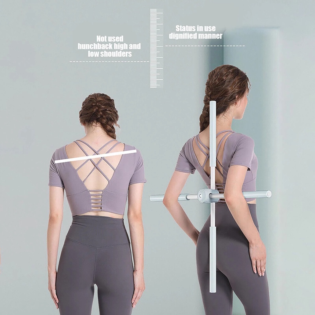 Gậy Tập Yoga Hỗ Trợ Chống Gù Lưng, Định Hình Vai Lưng Thẳng