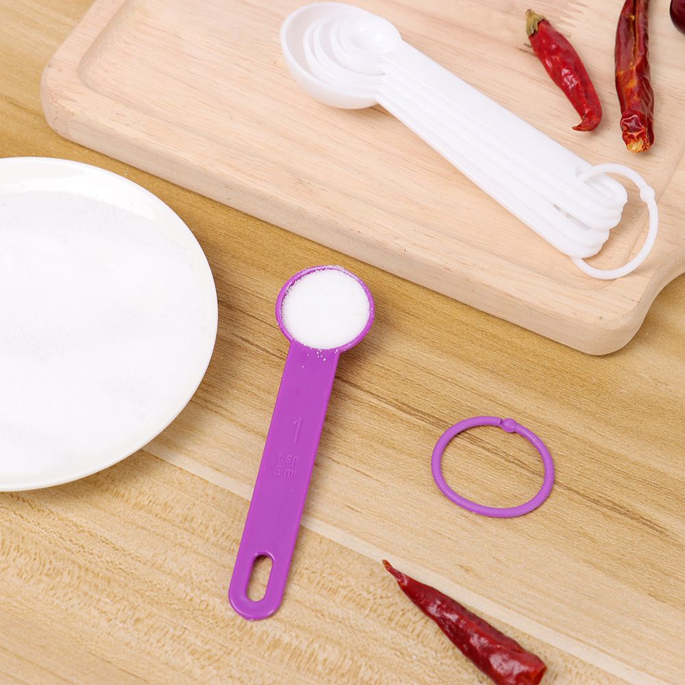 Set 5 Muỗng Đo Lường Bằng Nhựa Đa Năng Tiện Dụng Cho Nhà Bếp