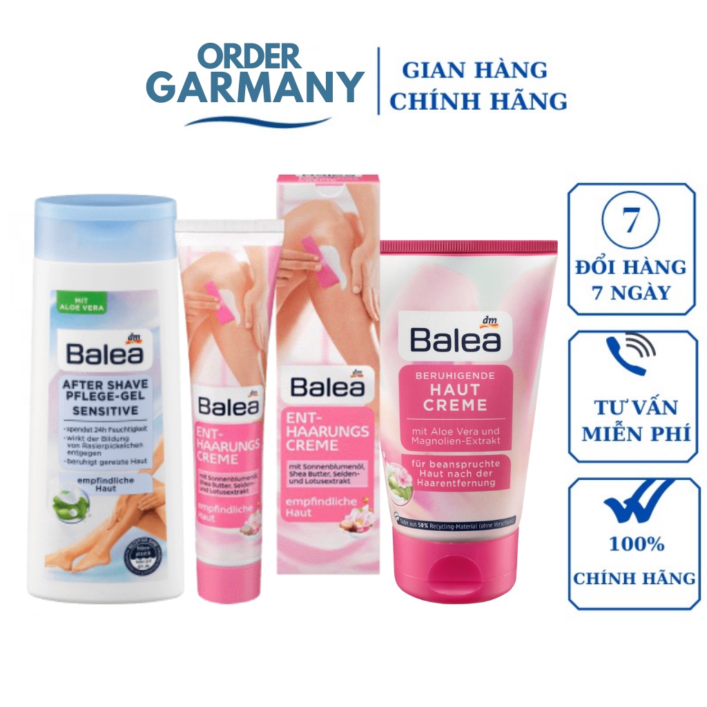 Kem dưỡng sau wax sau tẩy lông Balea  Đức