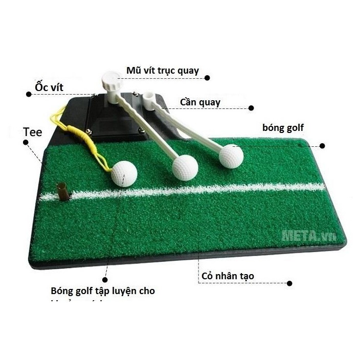 Thảm tập Golf Swing Mat chính hãng PGM (tặng kèm tee và bóng nhựa)