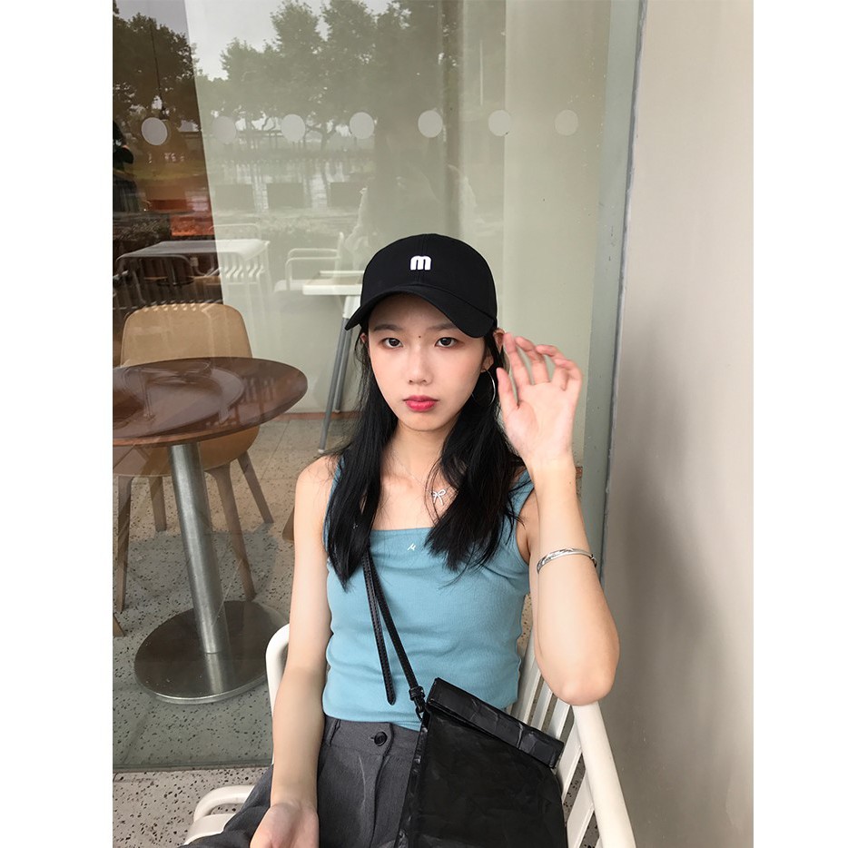 Mũ lưỡi trai bóng chày thêu chữ M - MU16