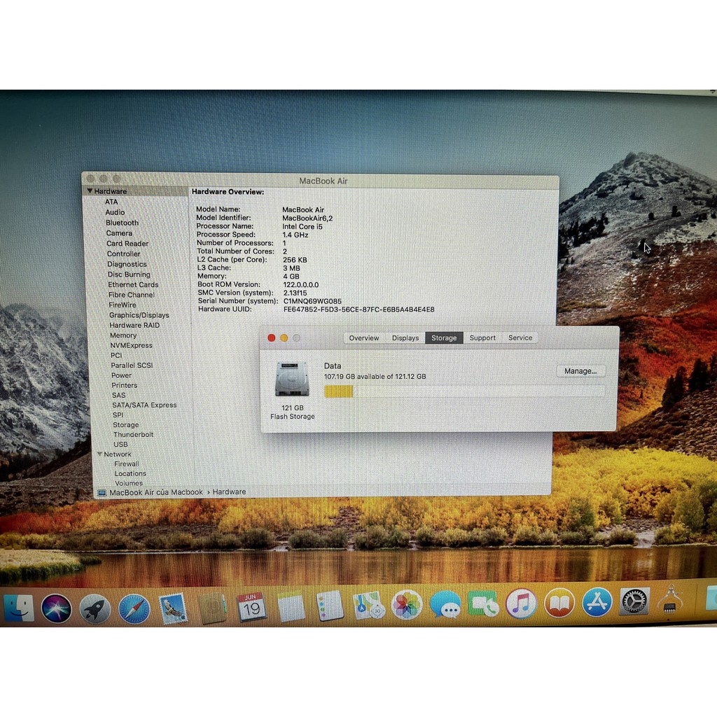Máy tính Macbook Air (13-inch, Early 2014) Core i5 1.4 GHz / RAM 4GB / SSD 128GB MD760B | BigBuy360 - bigbuy360.vn
