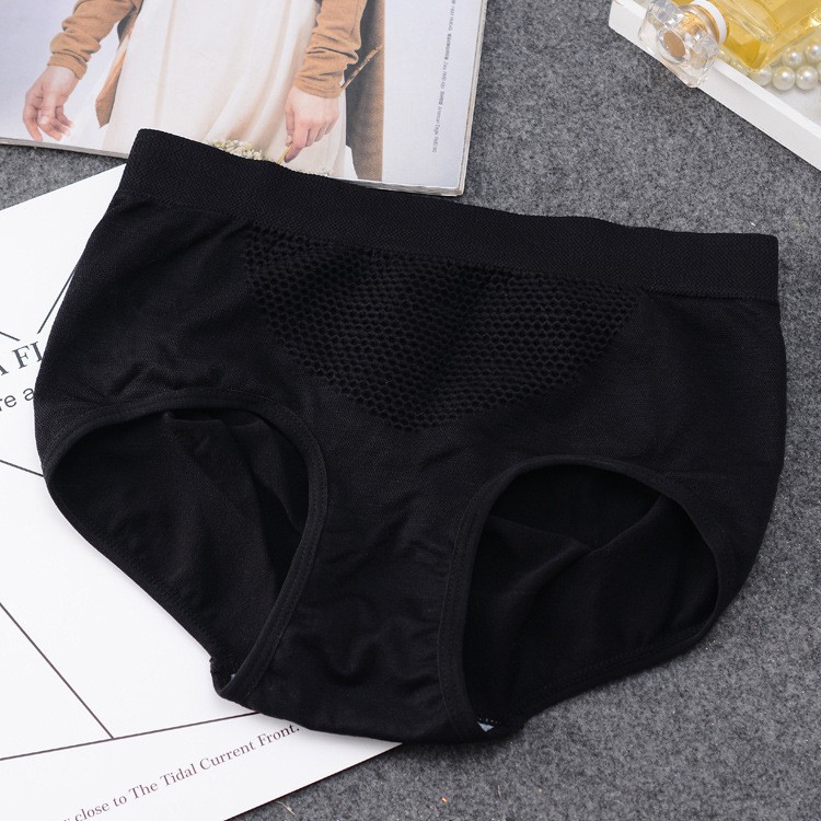 Quần lót cotton không đường may lưng cao phong cách Nhật Bản