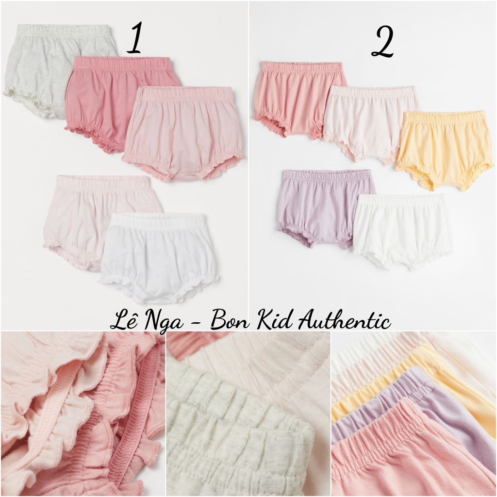 Set 5 quần HM UK/US chính hãng sz từ 9-12m đến 3-4y