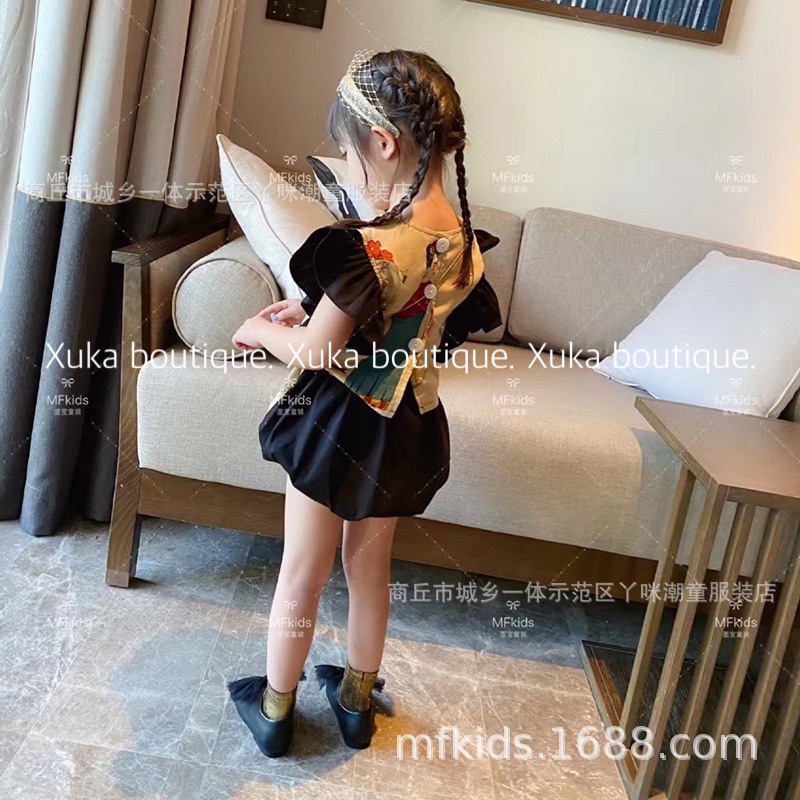 Quần Áo Bé Gái Mùa Hè Set Áo + Quần Sóoc Quảng Châu Cao Cấp Nhà YAMI kids Mẫu Mới 2022 [Ảnh Thật]