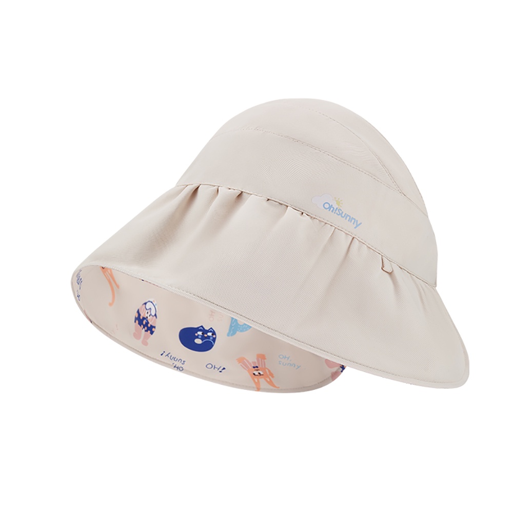 Mũ che nắng Ohsunny UPF50+ hai mặt chống tia cực tím họa tiết hoạt hình cho bé
