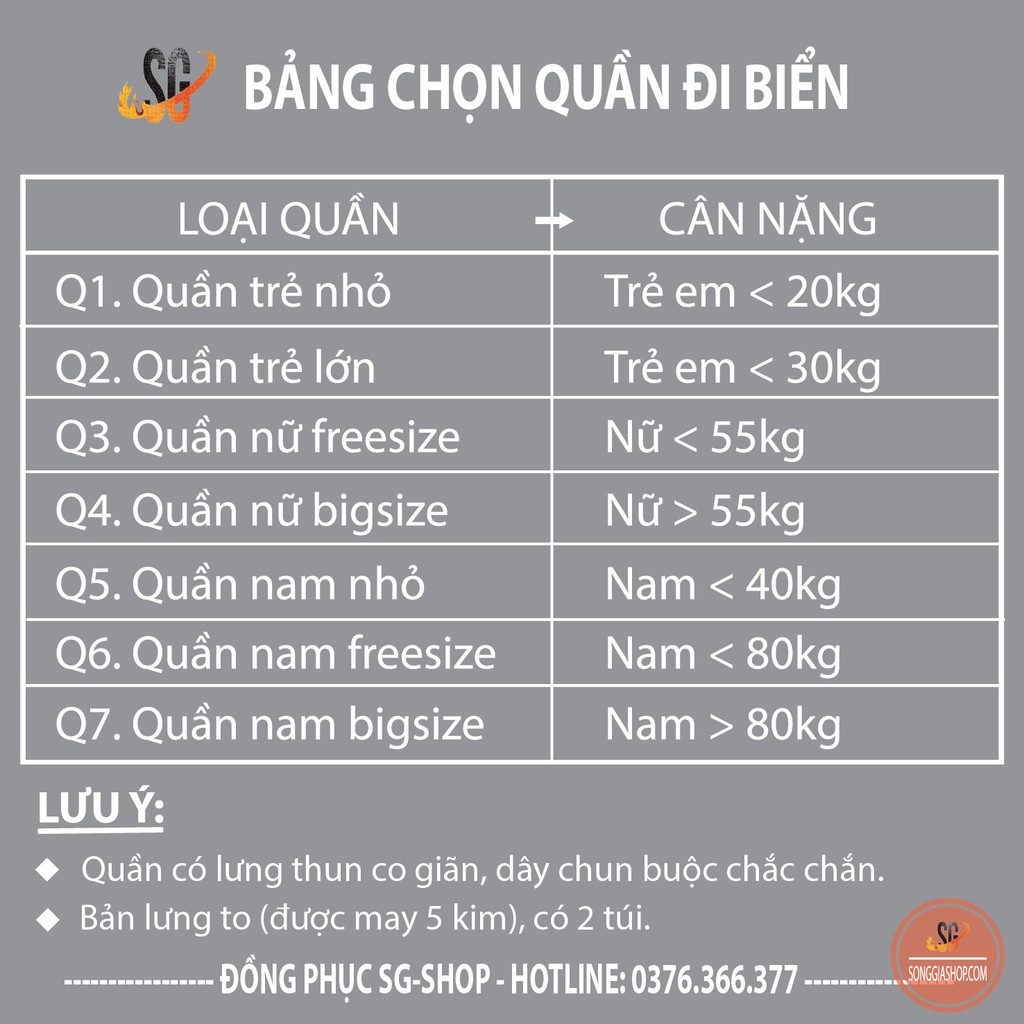 Quần đôi đi biển NỔI BẬT QDB03