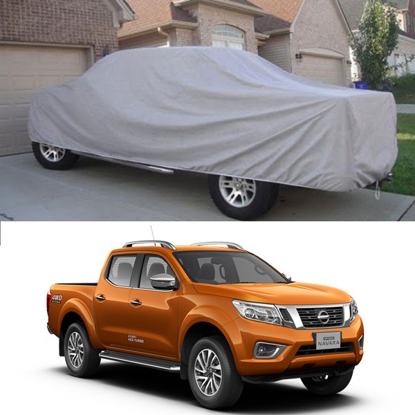 Bạt Phủ xe Ô Tô Nissan Navara Bán Tải Vải Dù OXFORD Siêu Bền, Bạt Trùm Xe Hơi Chống Nắng Mưa Bảo Vệ Xe