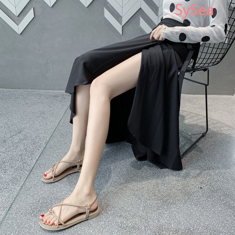 Chân Váy Chiffon Màu Sắc Đơn Giản Phong Cách Hàn Quốc