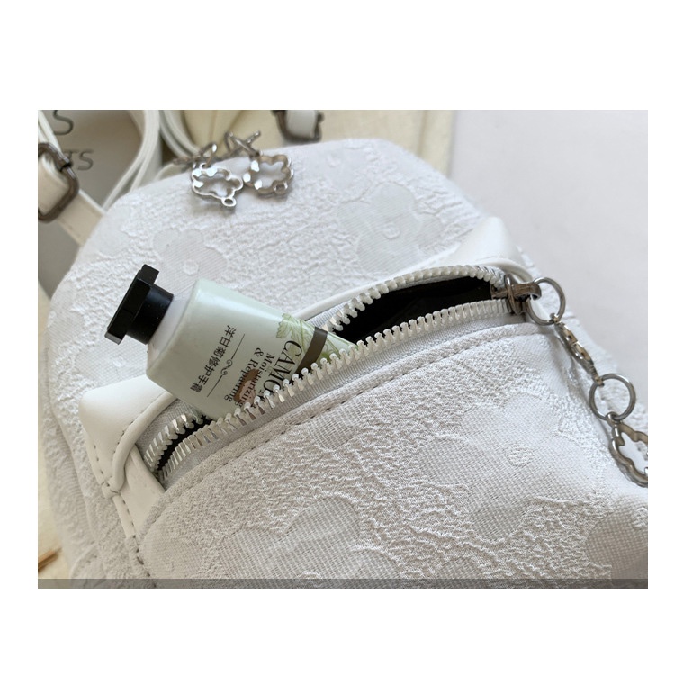 Balo da mini CHUWANGLIN họa tiết hoa thời trang cho nữ