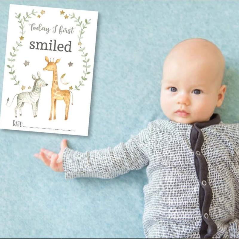 Sticker Đánh Dấu Cột Mốc Phát Triển Theo Tháng Làm Phụ Kiện Chụp Ảnh Cho Bé Sơ Sinh