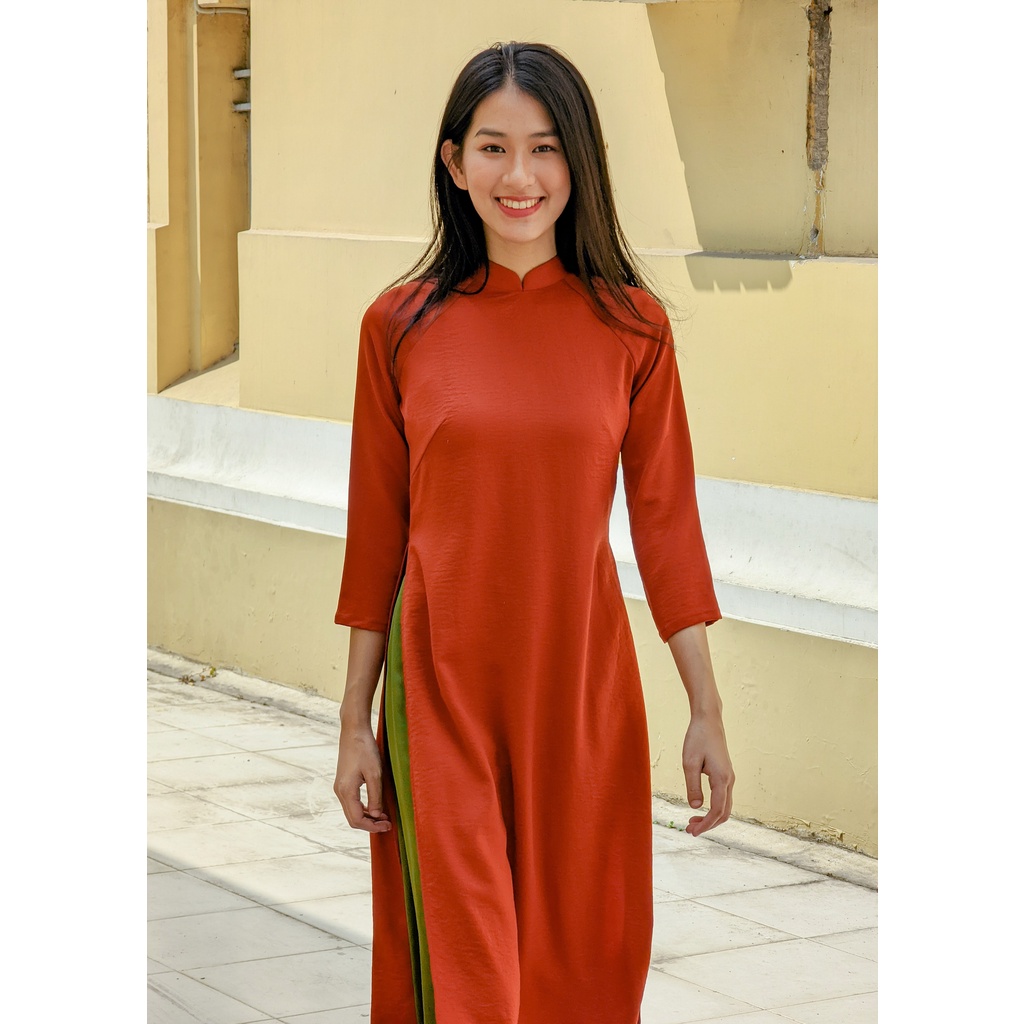 Set Áo dài Rosemary tây thi cam đất