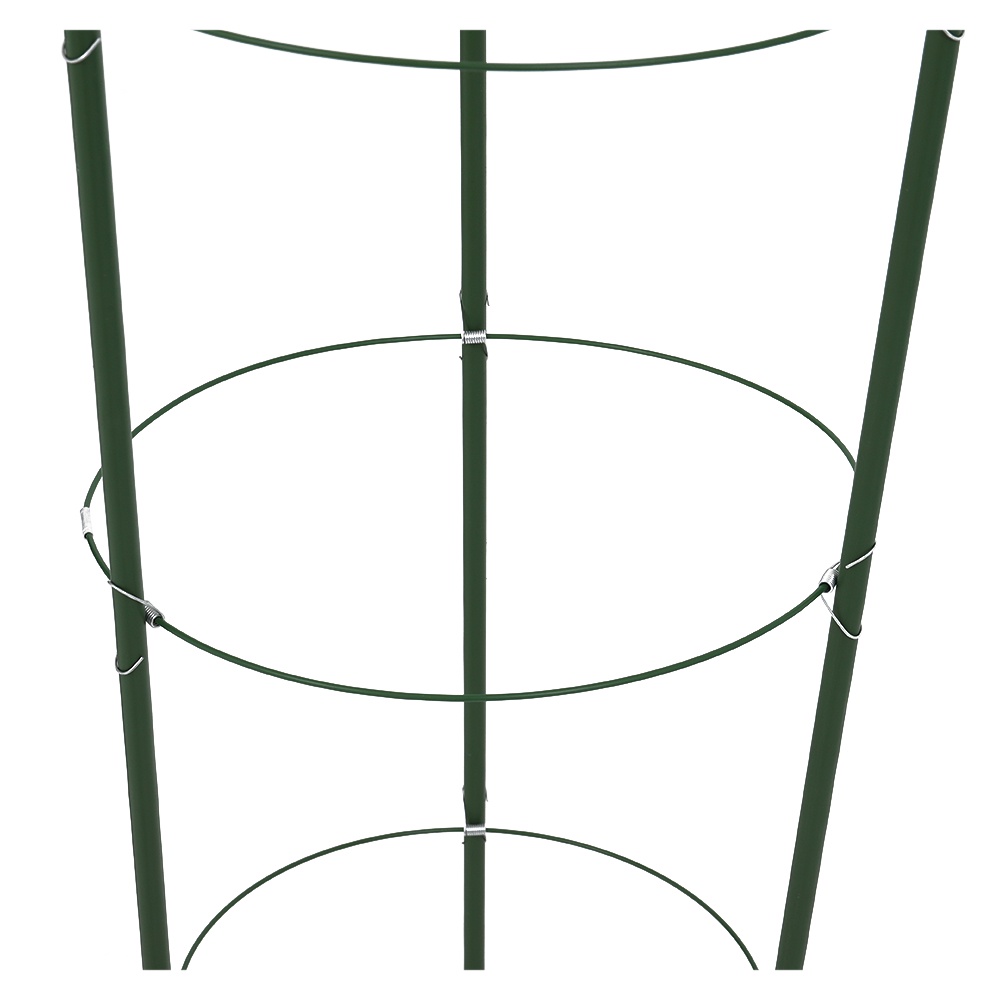 HomeBase SPRING Kệ để chậu cây bằng thép phủ nhựa PP 5 tầng DGH703 W1.1xD1.1xH150cm màu xanh lá cây