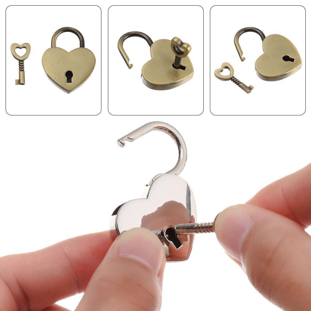 ESPO Ổ Khóa Hành Lý Kim Loại Hình Trái Tim