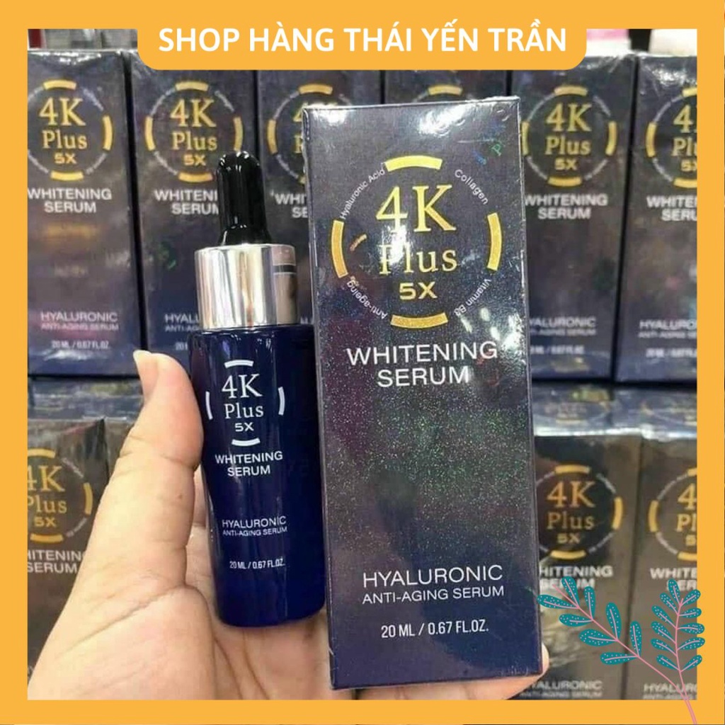 Serum dưỡng trắng da 4K Plus 5X Whitening Serum Thái Lan 20ml