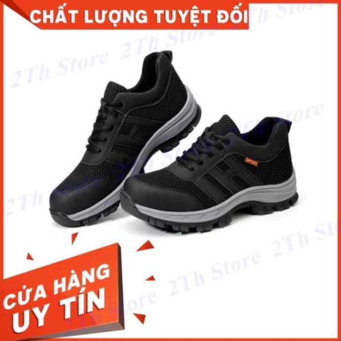Giày Bảo Hộ Lao Động 2TH Kiểu Thể Thao Mũi Thép Đế Lót Thép CHỐNG ĐINH-BD0053 /,n* > ! $ = !! =