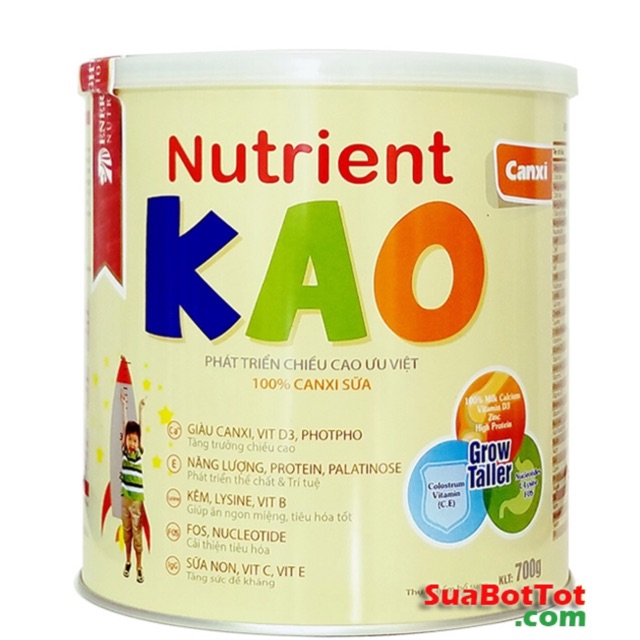 [Mã 267FMCGSALE giảm 8% đơn 500K] Sữa Nutrient Kao 700g