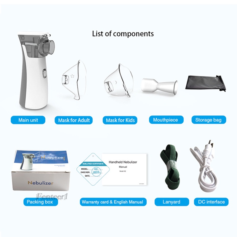 Máy phun sương xông hơi mũi cầm tay một nút bấm cầm tay mini tại nhà thuận tiện