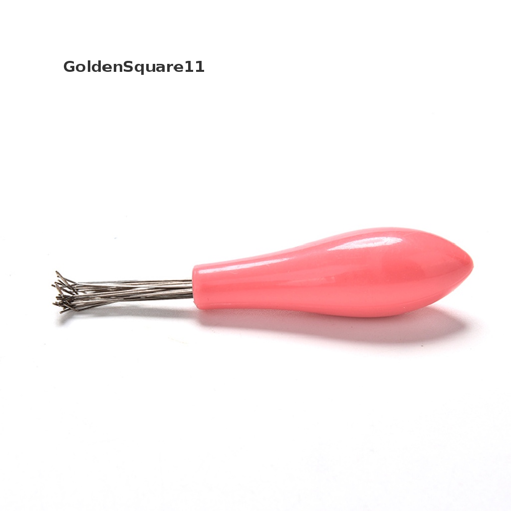 [Goldsquare11] Dụng Cụ Vệ Sinh Lược Chải Tóc Tay Cầm Nhựa Màu Hồng