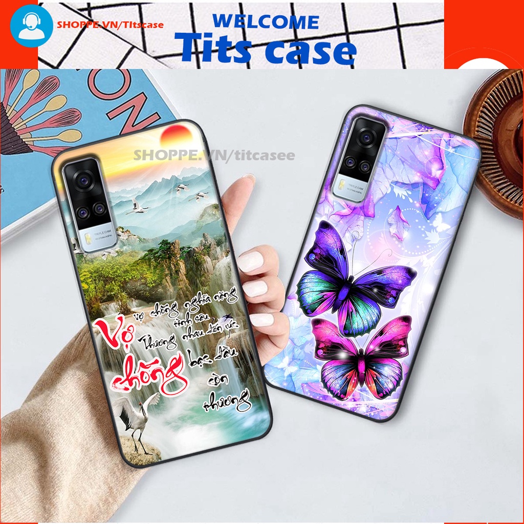 Ốp lưng Vivo Y51 2020 / Y53S in hình thiên nga,hoa may mắn, đặc sắc ĐỘC - LẠ - BỀN