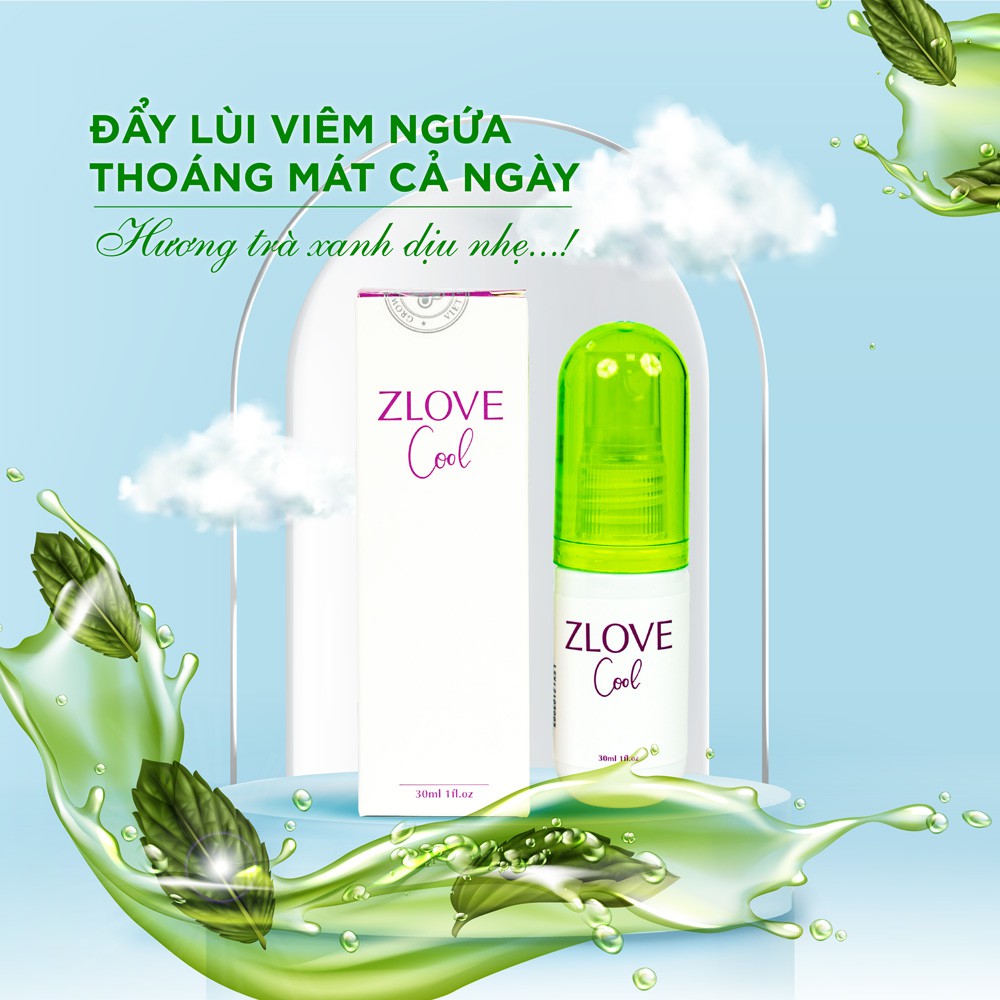 Dung Dịch Vệ Sinh Dạng Xịt Zlove Cool 30ml Hàng Chính Hãng Thành Phần Thảo Dược- Không Gây Kích Ứng