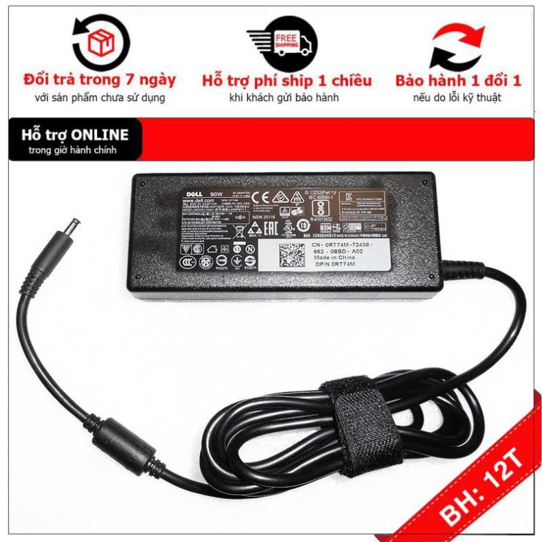 [BH12TH] Sạc cho Laptop Dell Precision M4500 M4600 M4700 M6300 4.62A 90W . Bảo Hành 12 Tháng + Tặng Dây Nguồn 1,5M !
