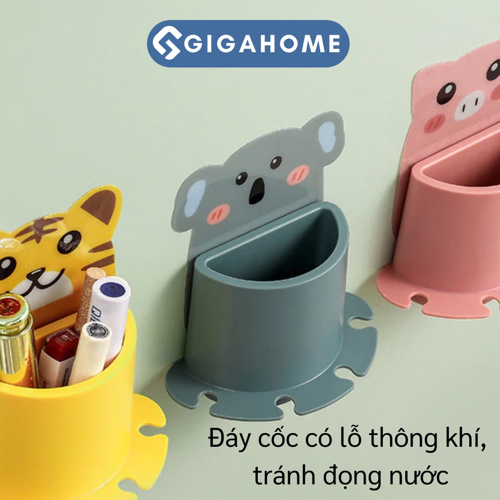Ly Cốc Hình Thú Đỡ Bàn Chải Đánh Răng Dán Tường GIGAHOME 9744