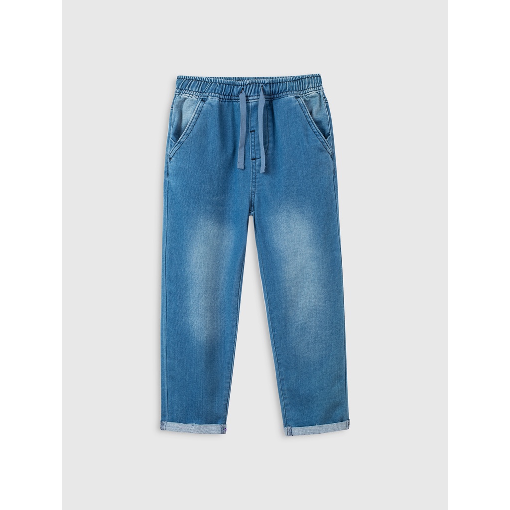 Quần jeans bé trai cotton USA cạp chun CANIFA - 2BJ21S001